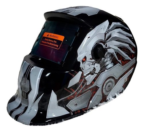 Gray helmet for bikers