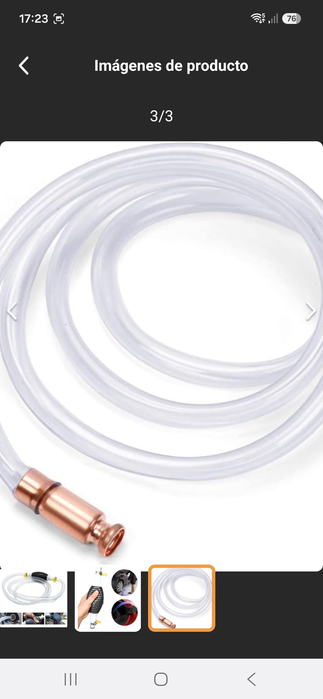 MANGUERA DE TRANSFERENCIA LIQUIDO