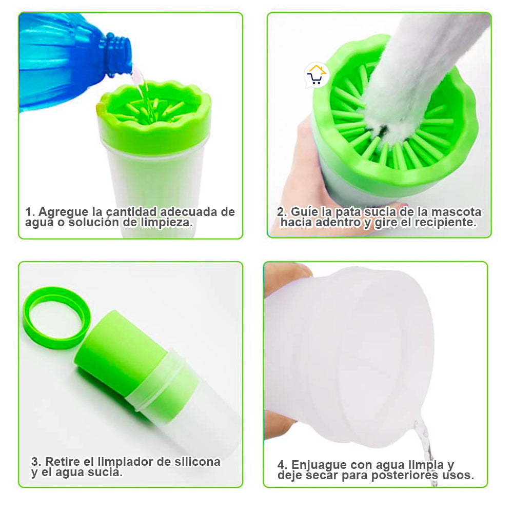 Vaso Limpiador De Patas Perros Portatil