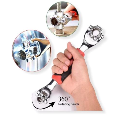🔧✨ ¡La Llave Multifuncional 48 en 1 que reemplaza toda tu caja de herramientas!