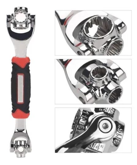 🔧✨ ¡La Llave Multifuncional 48 en 1 que reemplaza toda tu caja de herramientas!