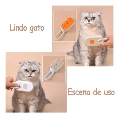 🐾✨ Cepillo Vapor Mascota Doble Espacio ¡Menos Pelo en Casa, Más Amor y Cuidado para tu Mascota! 💖