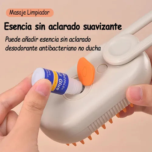 🐾✨ Cepillo Vapor Mascota Doble Espacio ¡Menos Pelo en Casa, Más Amor y Cuidado para tu Mascota! 💖