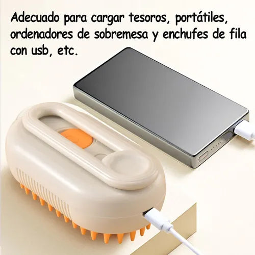 🐾✨ Cepillo Vapor Mascota Doble Espacio ¡Menos Pelo en Casa, Más Amor y Cuidado para tu Mascota! 💖