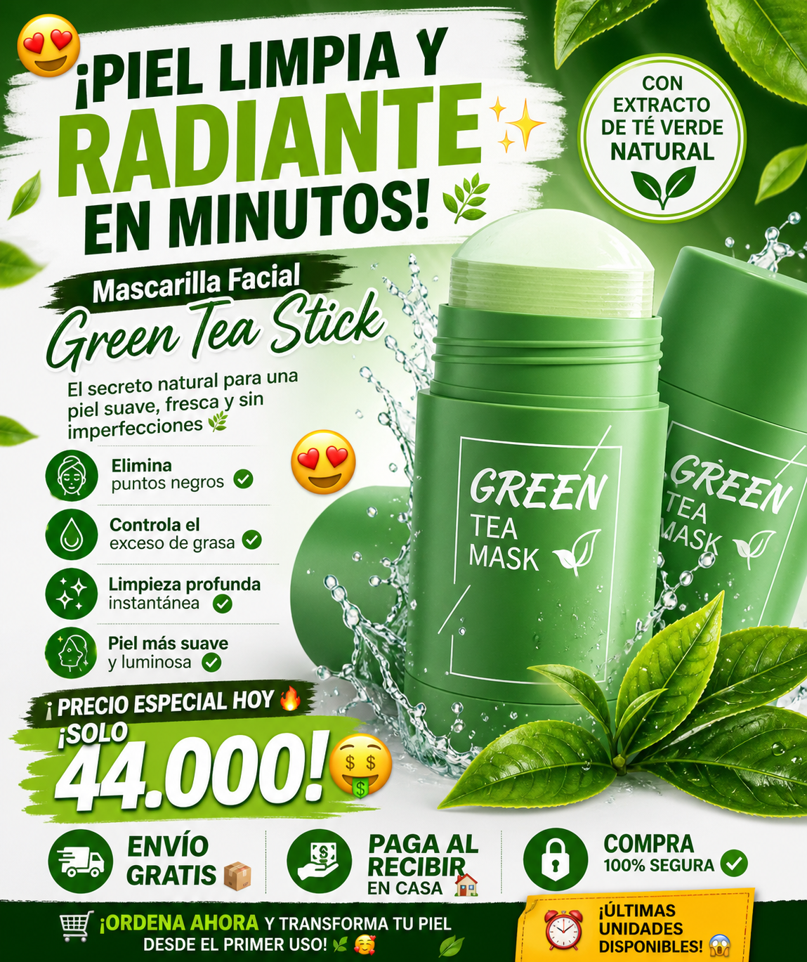 Green Mask removedor de puntos negros