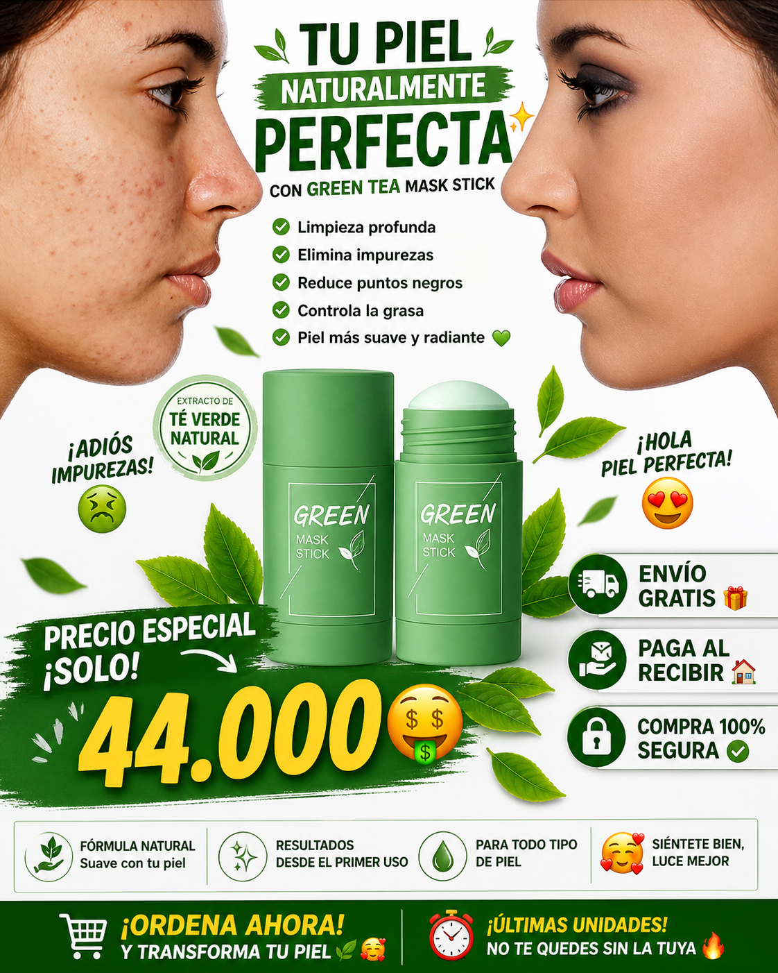 Green Mask removedor de puntos negros