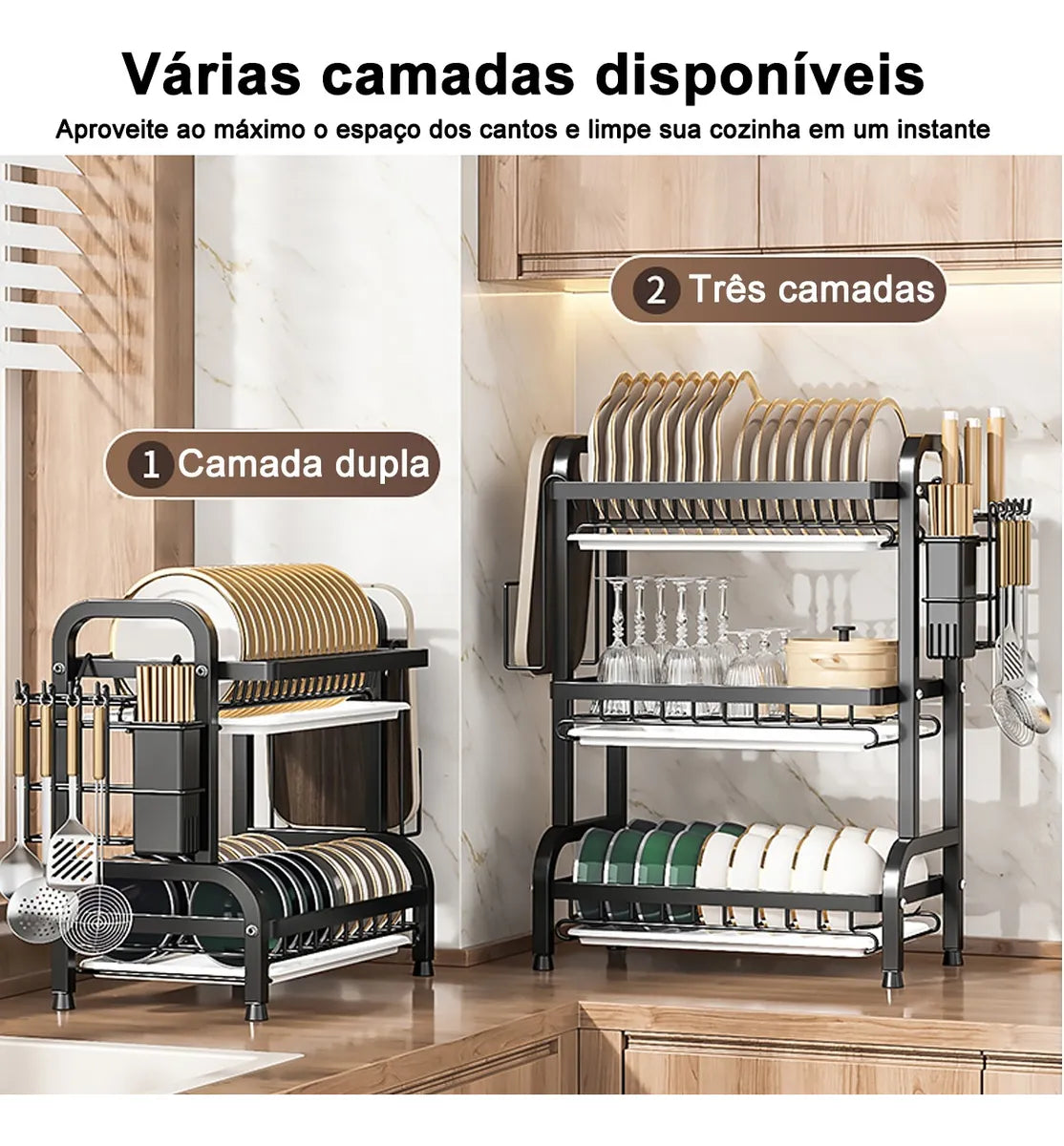 Escurridor De Platos De 3 Niveles