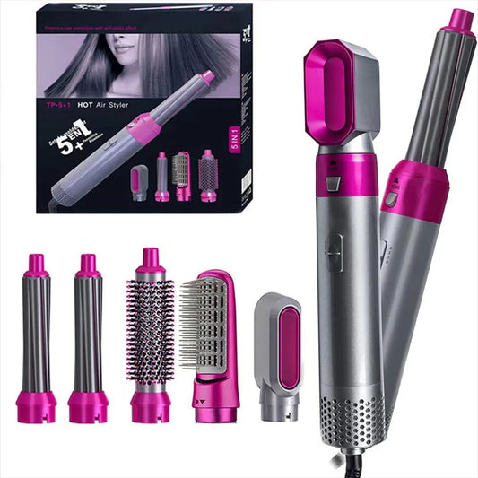 Set Modelador Cepillo Secador 5 En 1