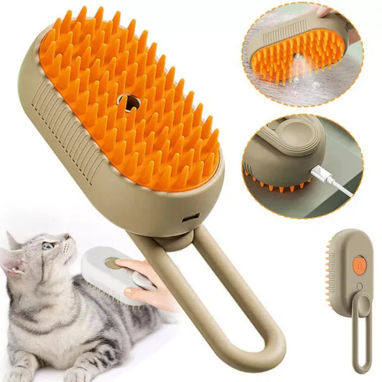 🐾✨ Cepillo Vapor Mascota Doble Espacio ¡Menos Pelo en Casa, Más Amor y Cuidado para tu Mascota! 💖
